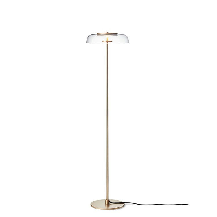 Nuura Blossi Gulvlampe i Nordic Gold og Klar Design