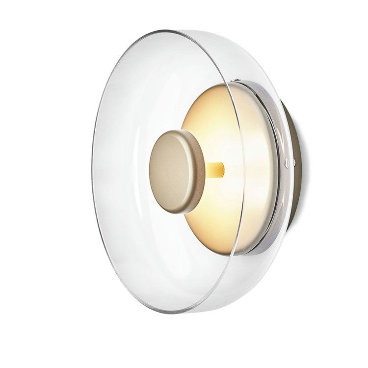 Nuura Blossi Væglampe i Nordic Gold/Klar - Elegant Belysning