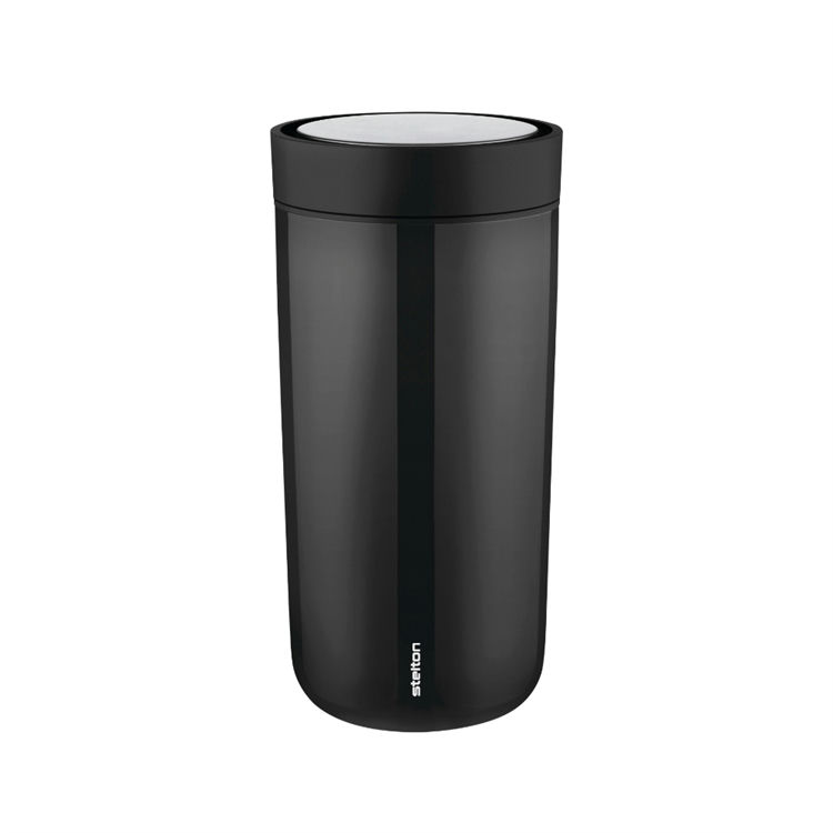 Stelton To Go Click Termokop 0,4 L - Sort tilbud!