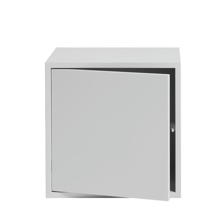 Muuto Stacked Medium Reol med Låge i Grå