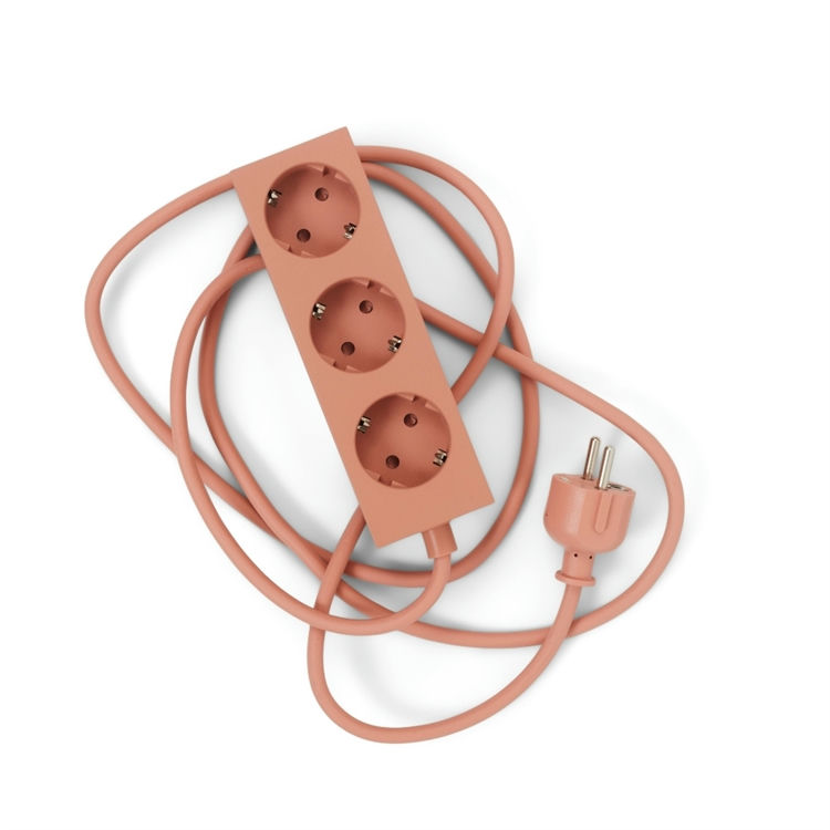 Pedestal Power Bar 5 Meter i Dusty Rose - Praktisk til hjemmet