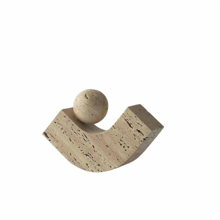 Elegant Bogstøtte i Travertine fra New Mags