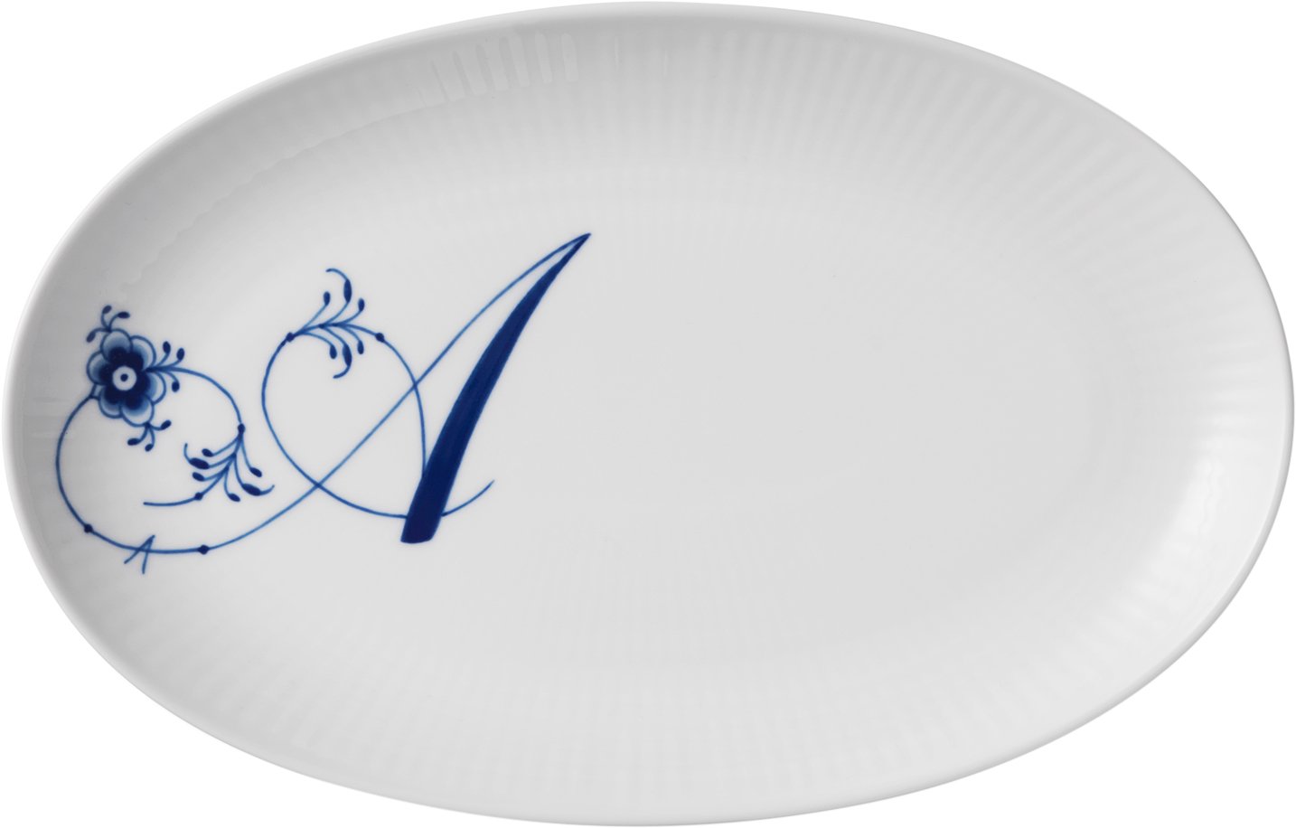 Alphabet Coll Oval Asiette 23,5cm A