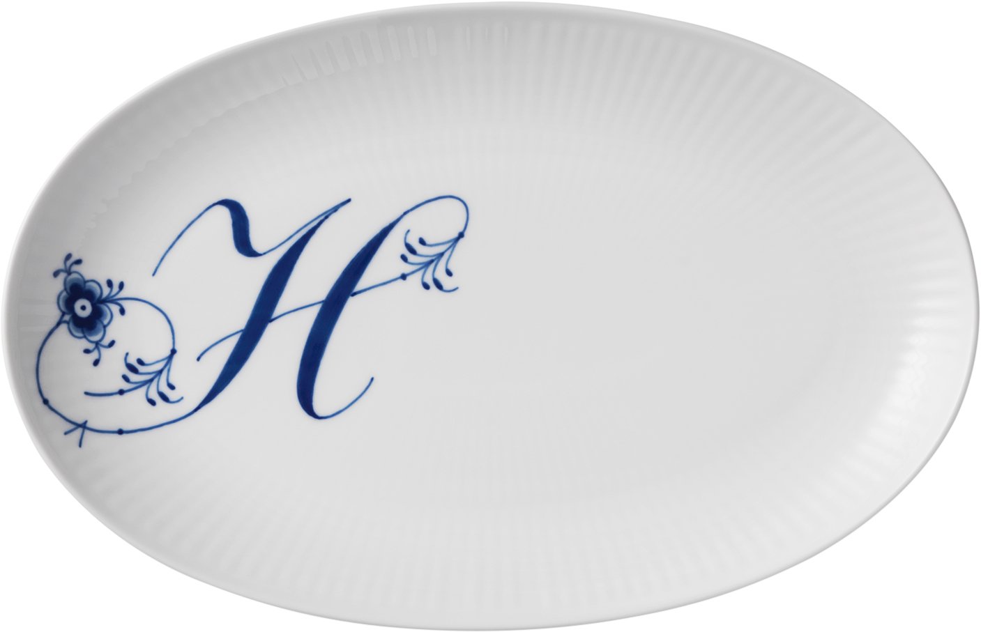 Alphabet Coll Oval Asiette 23,5cm H