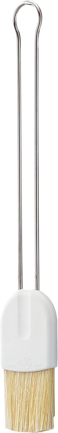 Bagepensel Stål/hvid L23,5cm B3,5cm