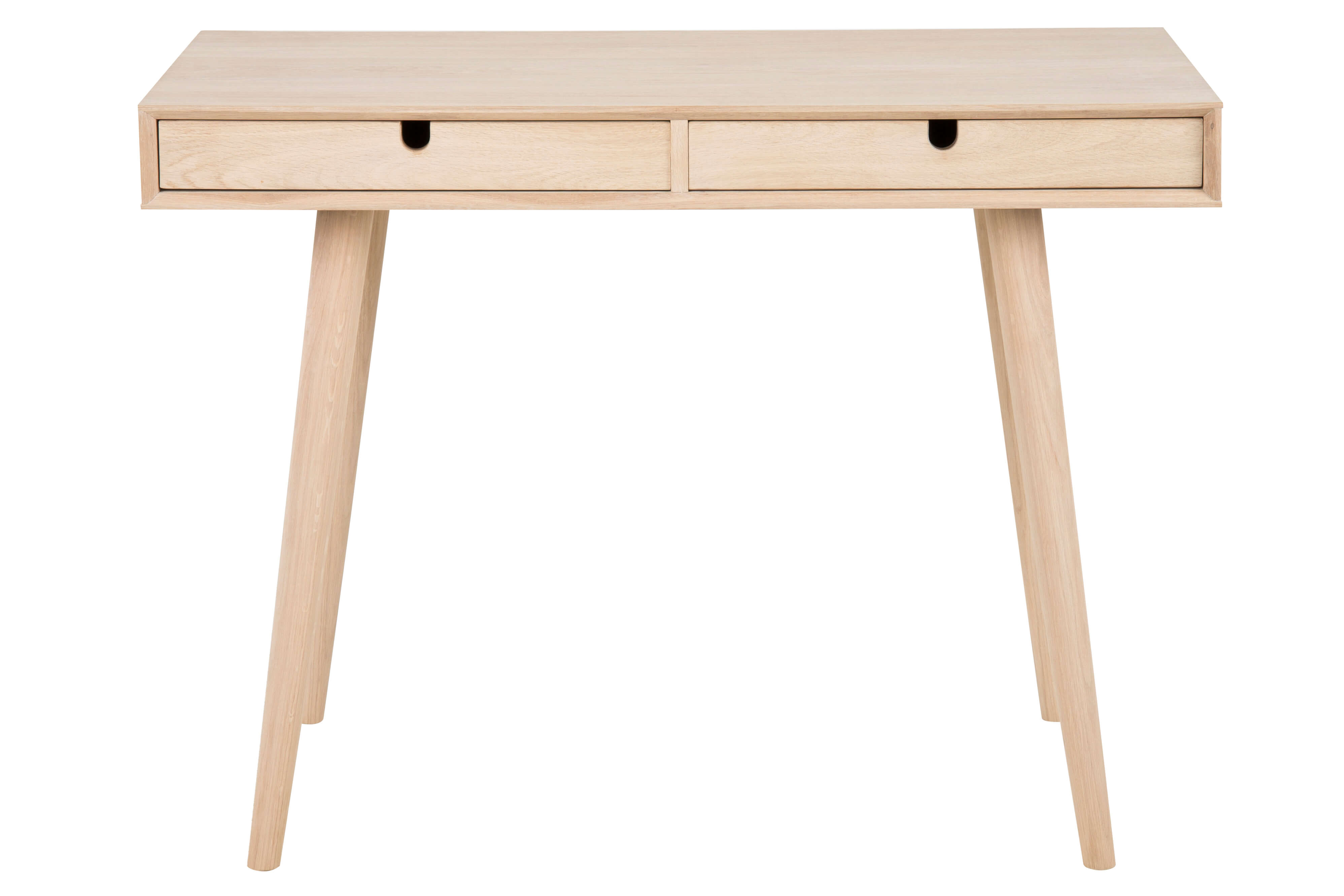 ACT NORDIC Century Skrivebord - Naturtræ,  Eg Struktur, m. skuffer, Rektangulær, (74x45)