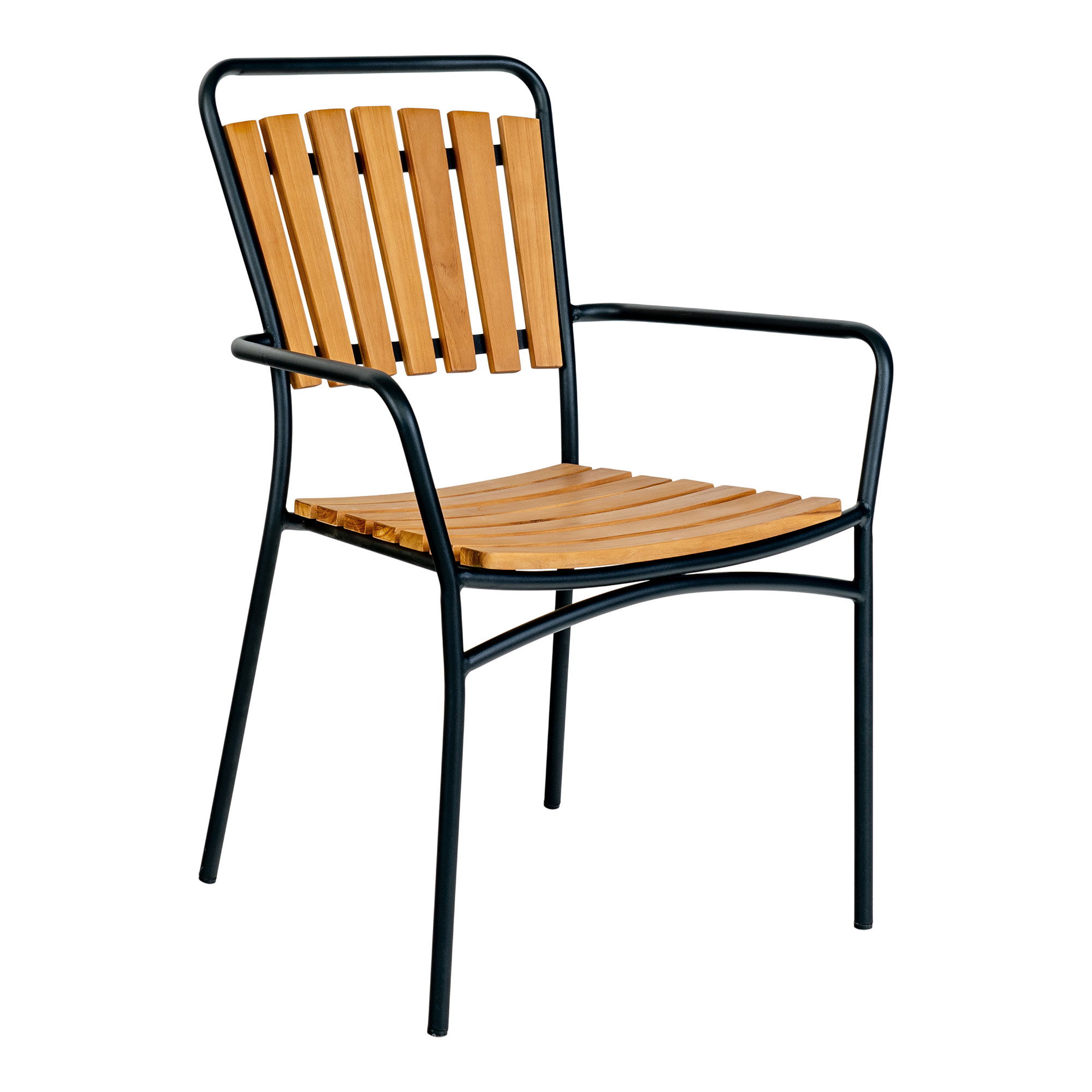 HOUSE NORDICÂ Spisebordsstol, teak med sort stel