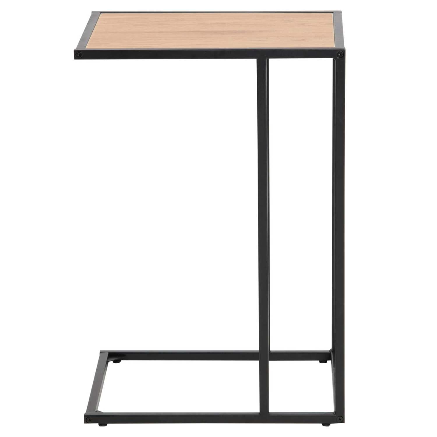 ACT NORDIC Seaford laptopbord - natur papir vildeg og sort metal (43x35)