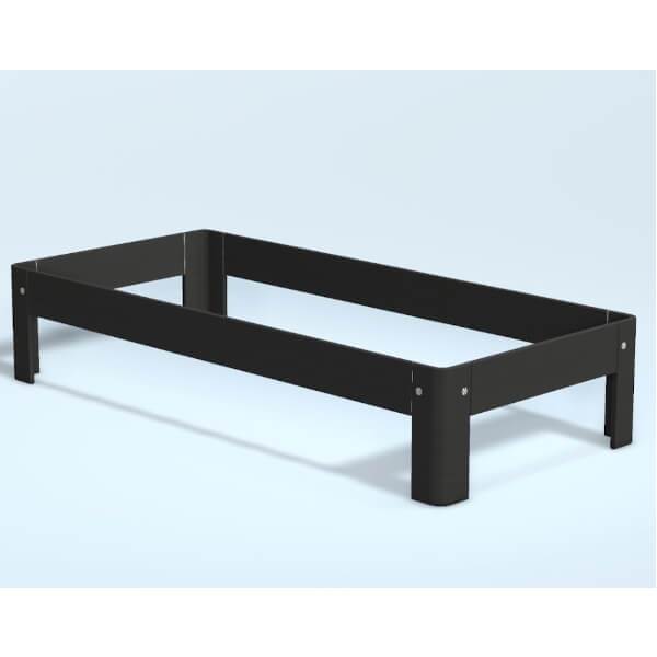 Auping Auronde midnight black oak - enkeltseng