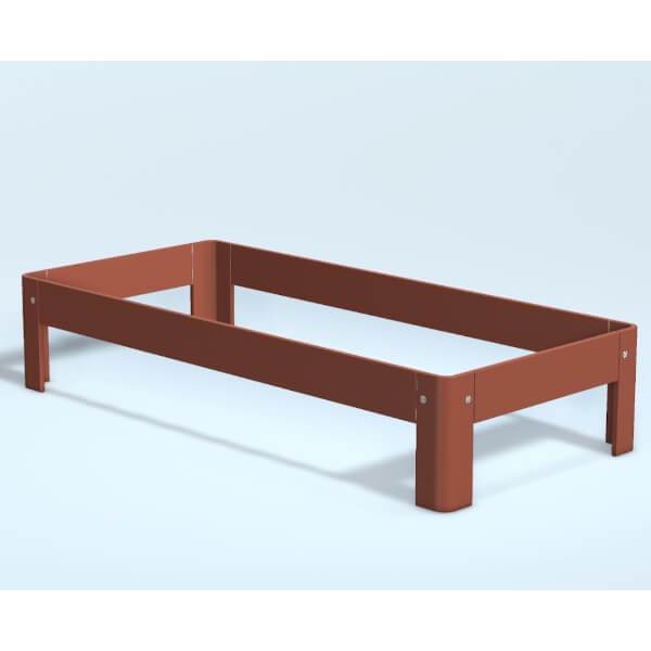 Auping Auronde dusty red - enkeltseng