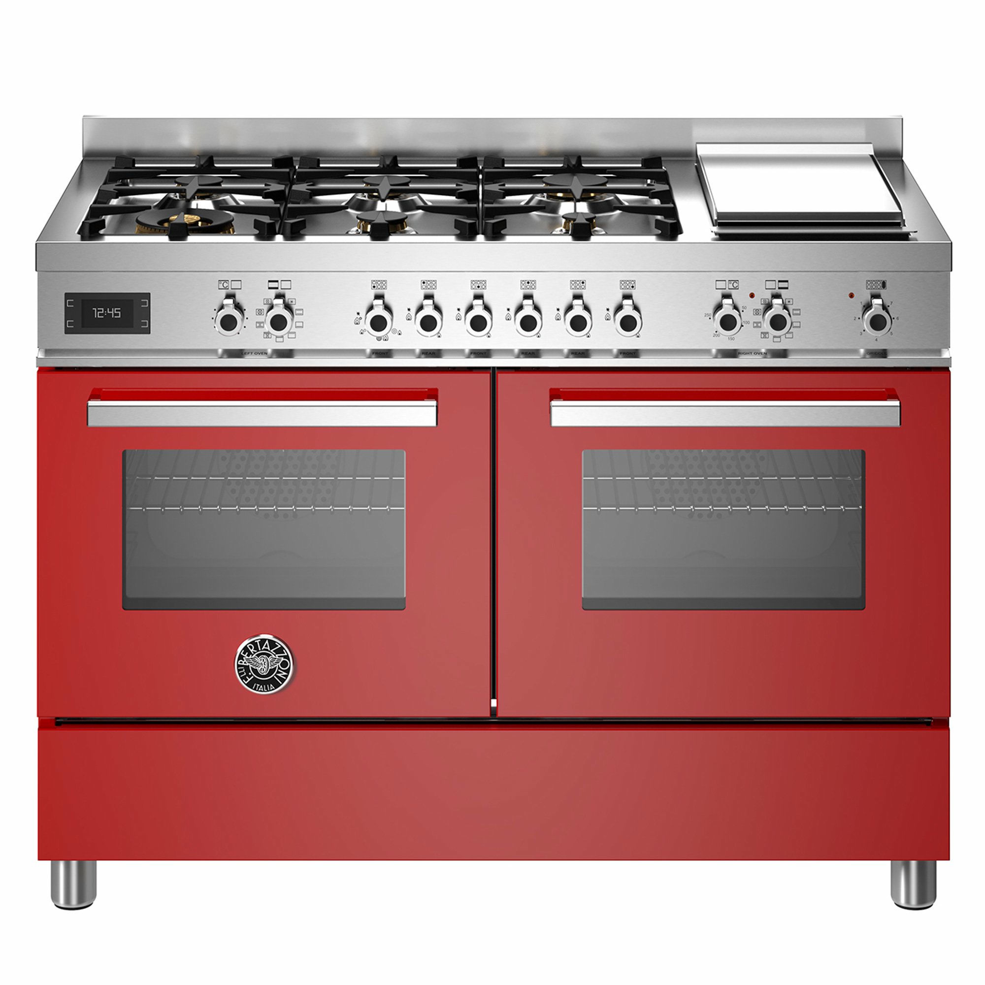 PRO126G2EROT Professional gaskomfur, 120 cm, rød