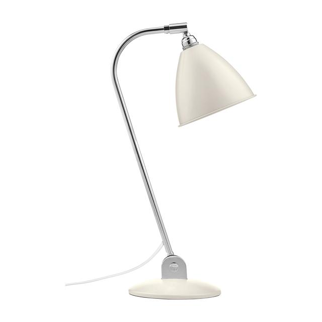 GUBI Bestlite BL2 Bordlampe i Krom og Mat Hvid
