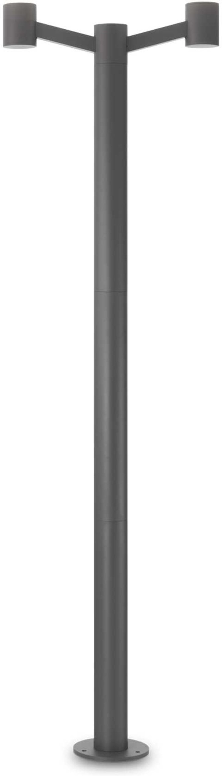 Clio, Udendørs gulvlampe, E27 max 2 x 60W, E27, antracit, aluminium, metal, L575xH1970xB200mm