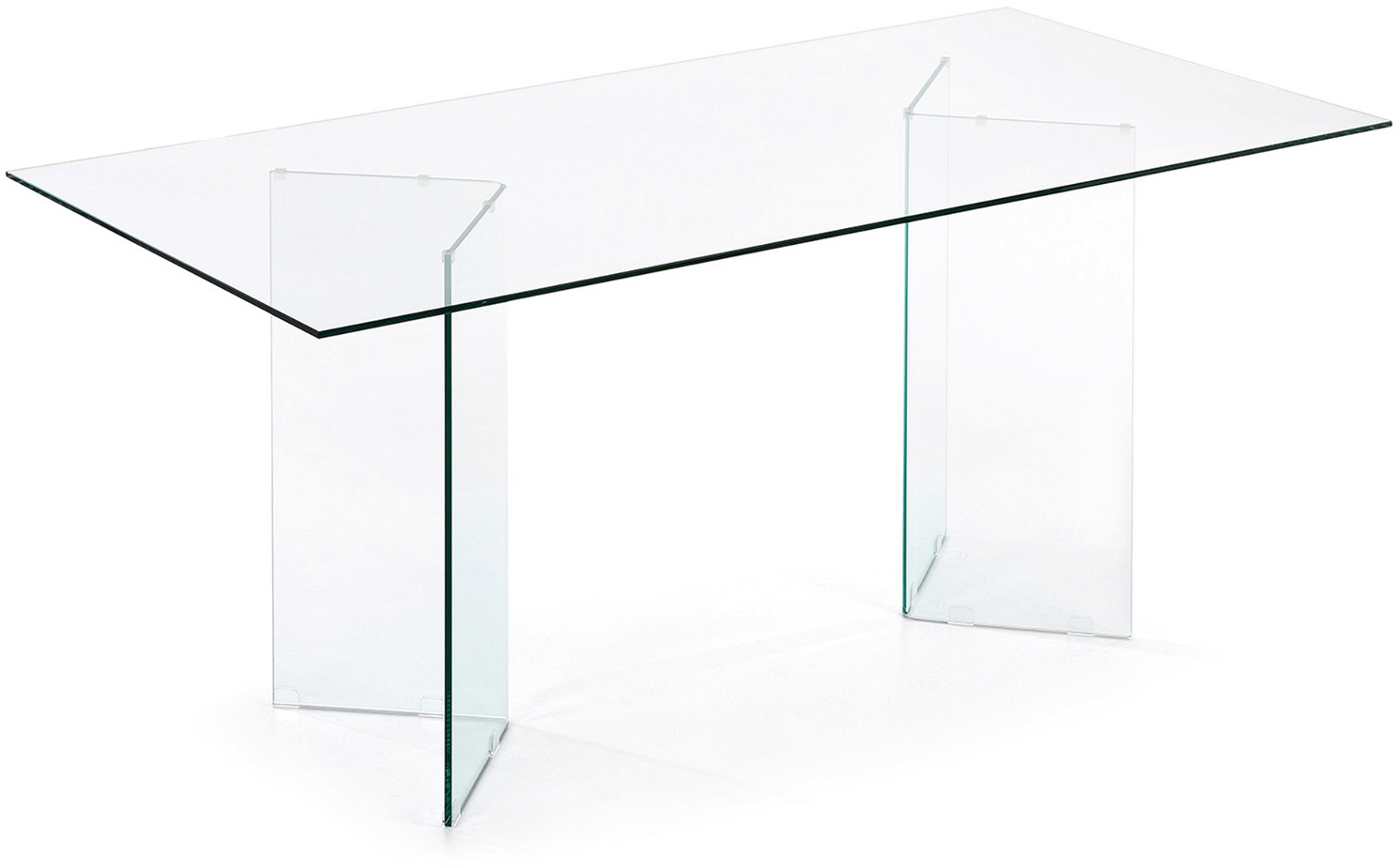 Burano, Spisebord, klar, H78x180x90 cm, glas