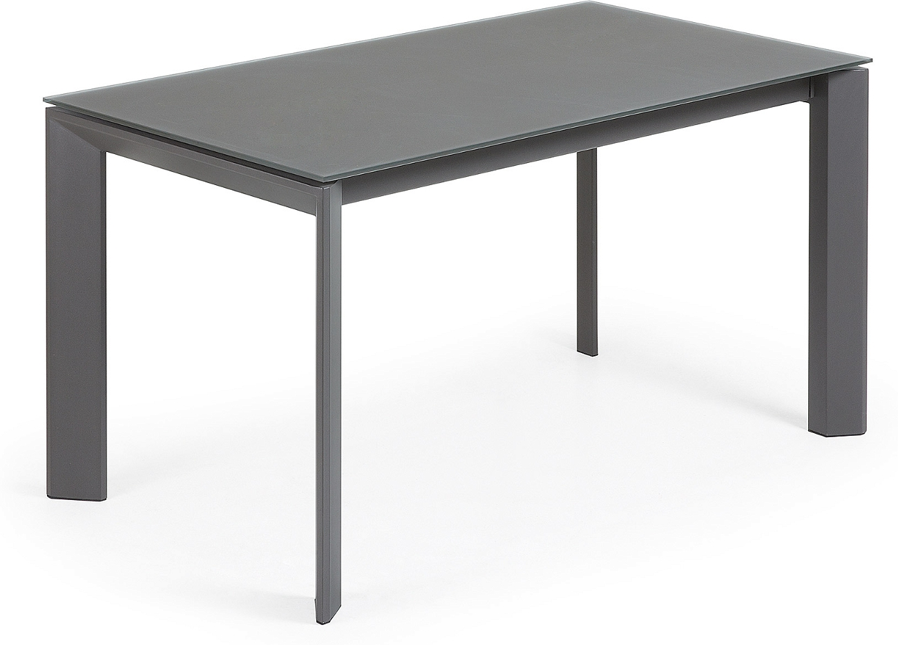 Axis, Spiseborde med udtræk, lysegrå/mørkegrå, H76x140x90 cm
