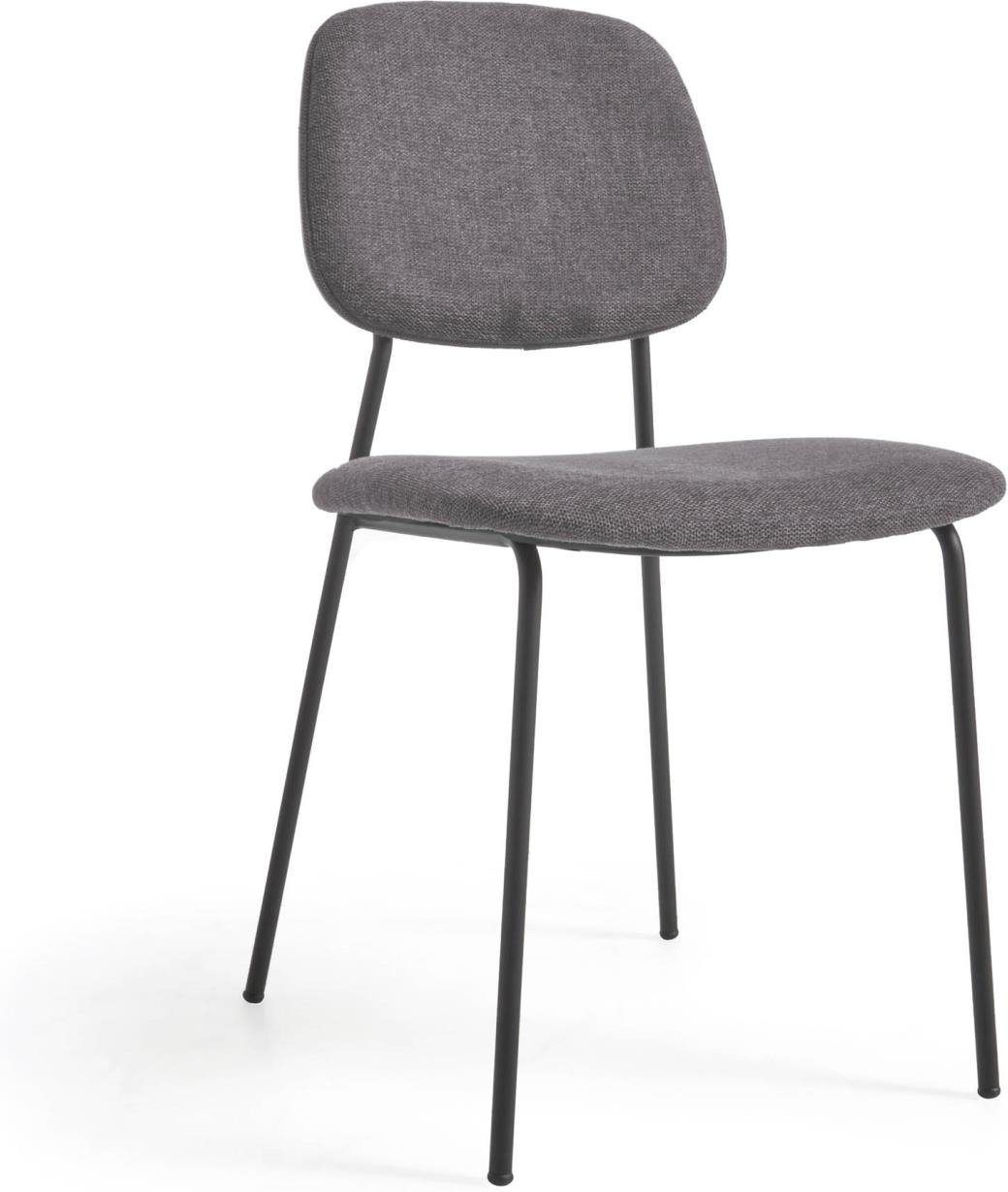 Benilda, Spisebordsstol, grå, stof