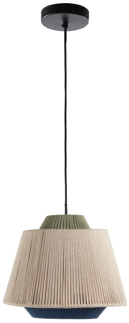 Yuvia, Pendel lampe, flerfarvet, H20x25x25 cm, naturlige fibre