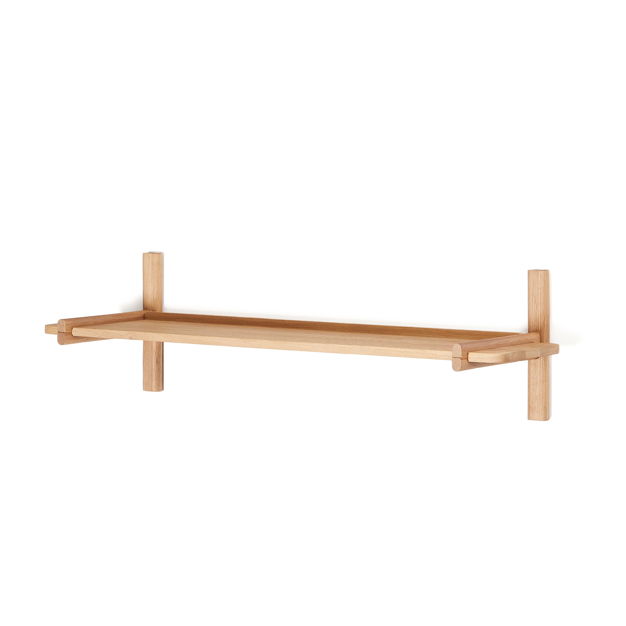 KAVE HOME Sitra modulhylde, 1 massiv egetræshylde i naturlig finish, 110 cm, FSC Mix Credit