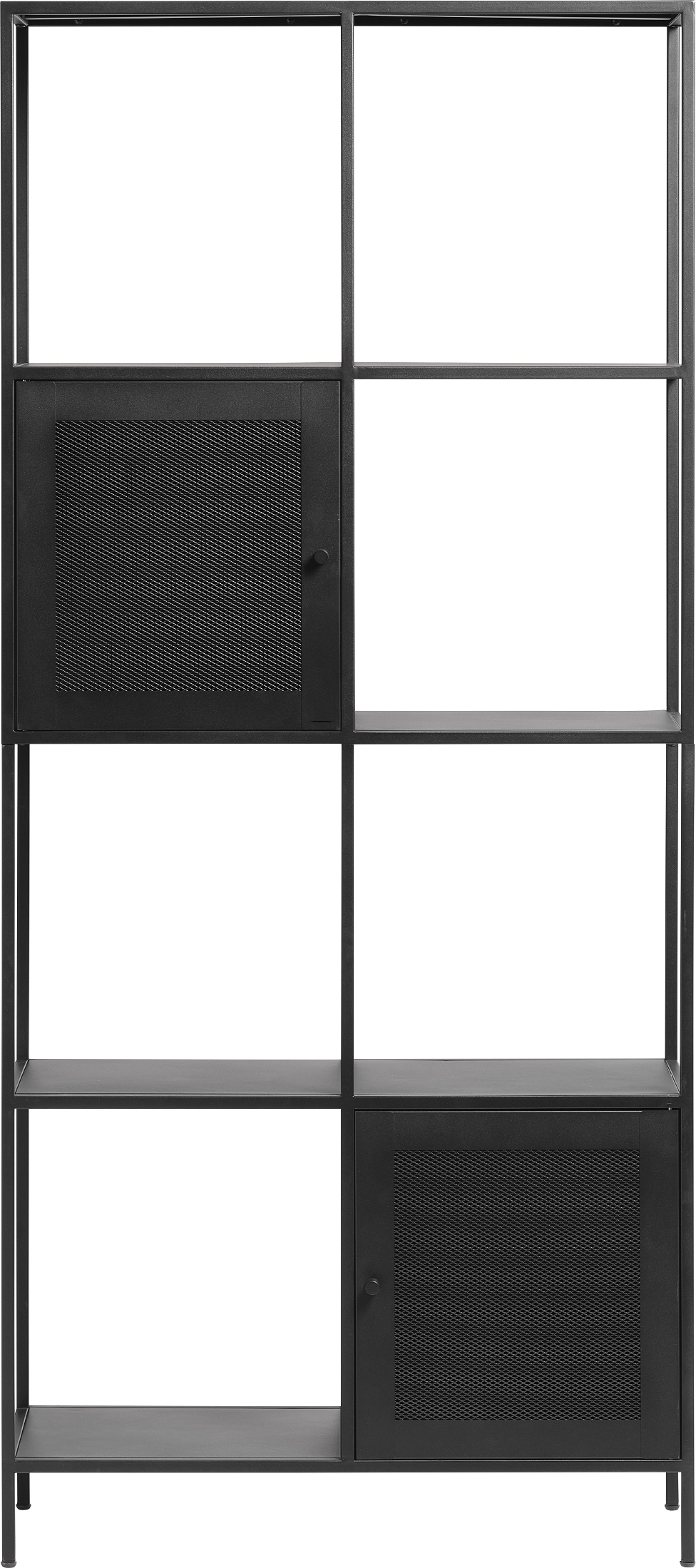 Malibu, Reol, sort, H180x80x35 cm, metal