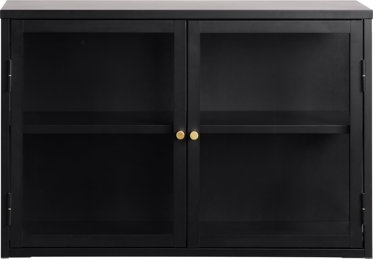 Carmel, Vægskab, sort, H60x90 cm, metal
