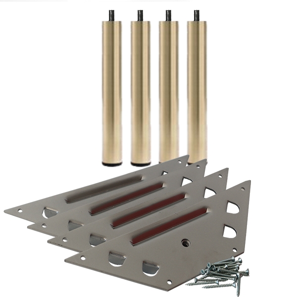 Runde metalben - smalle - messing