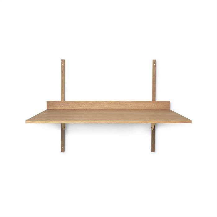 Ferm Living Sector Desk - Oak/Brass