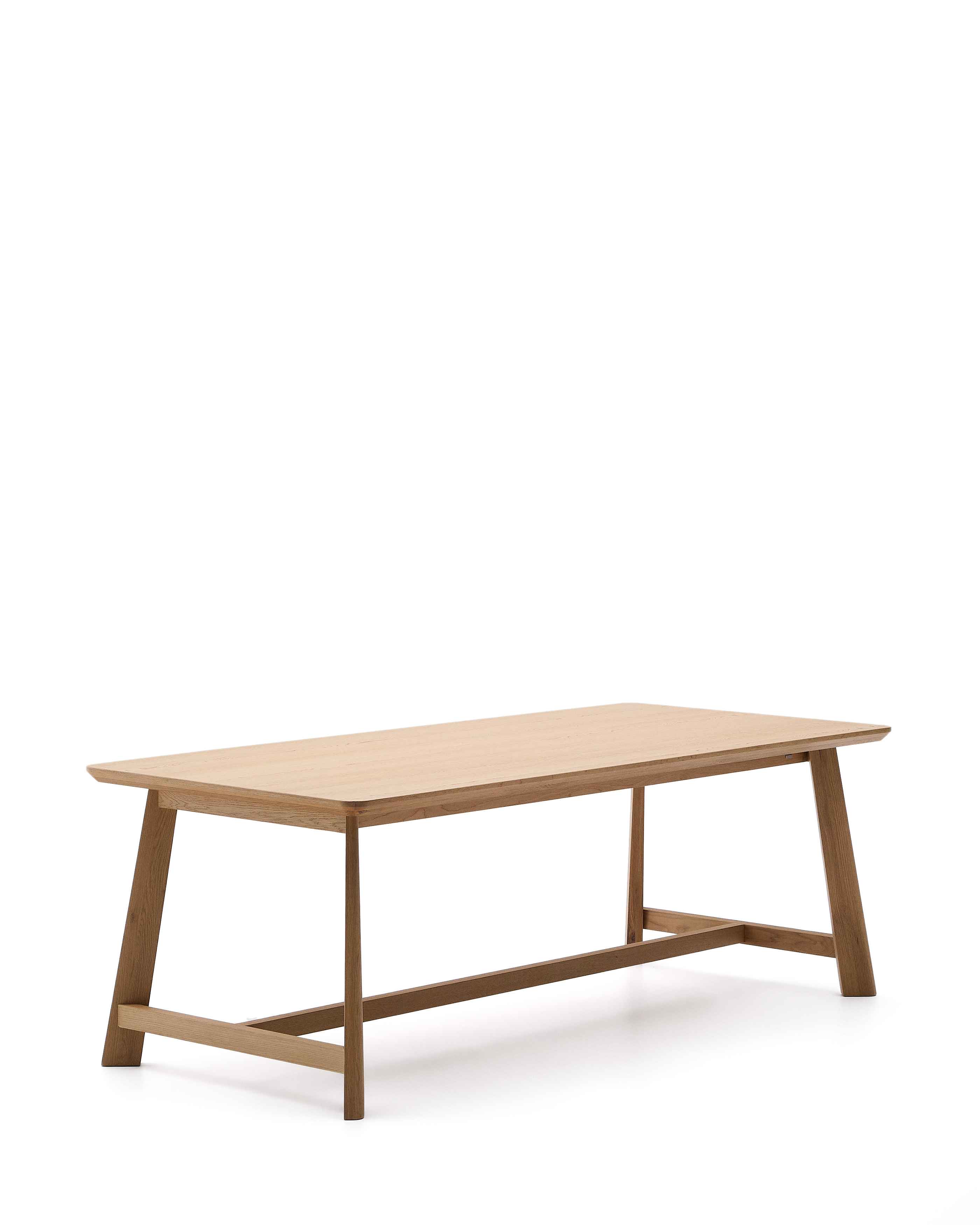 KAVE HOME Idun bord lavet af finer og massivt egetræ med naturlig tone finish FSC 100% 200x100cm