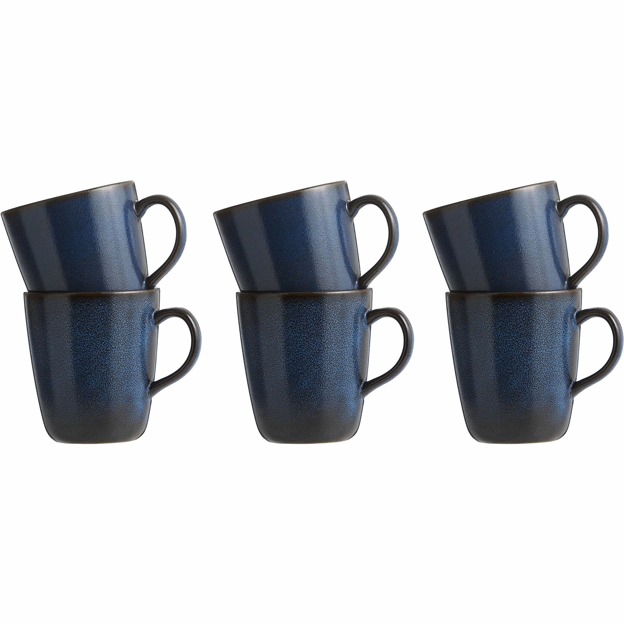 RAW krus med hank, 35 cl, midnight blue, 6 stk.
