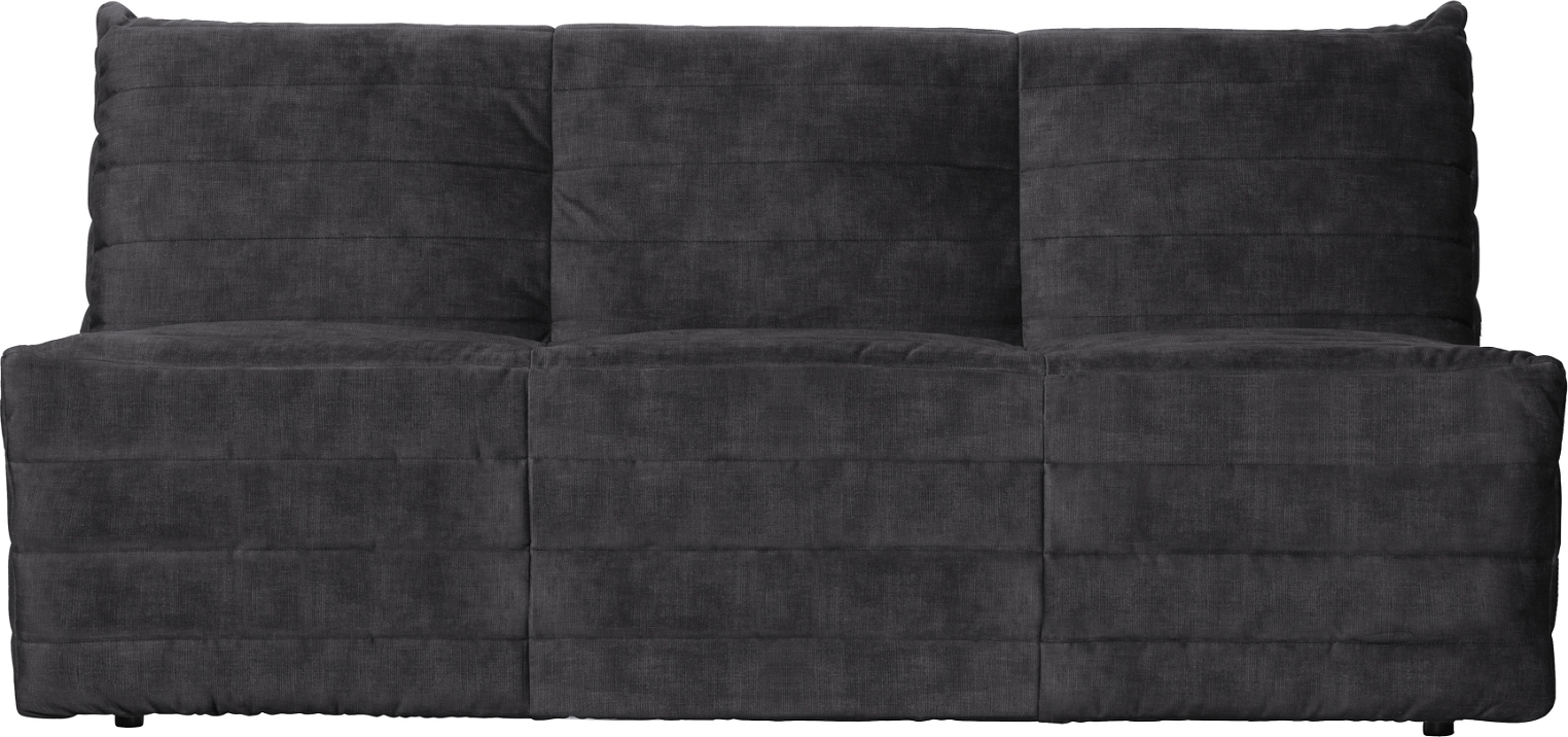 Elegant Sort Loungesofa fra WOOOD Exclusive - H75x160x90 cm