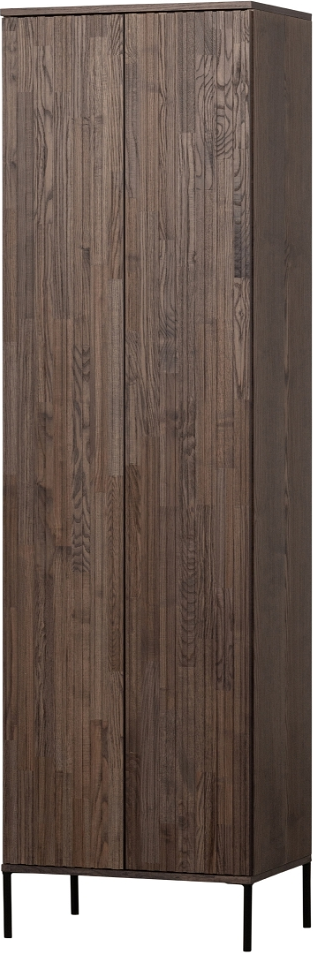 New, Skab, brun, H210x60x42 cm, ask