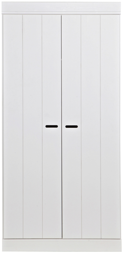 Connect, Klædeskab, 2 låger, hvid, H195x53x94 cm, fyrretræ