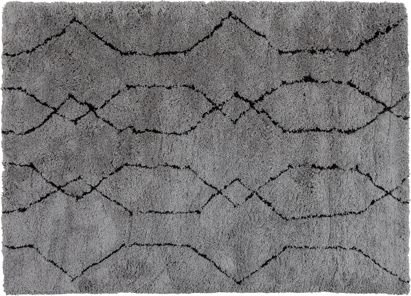 NovÃ, Gulvtæppe, grå/sort, 170x240 cm