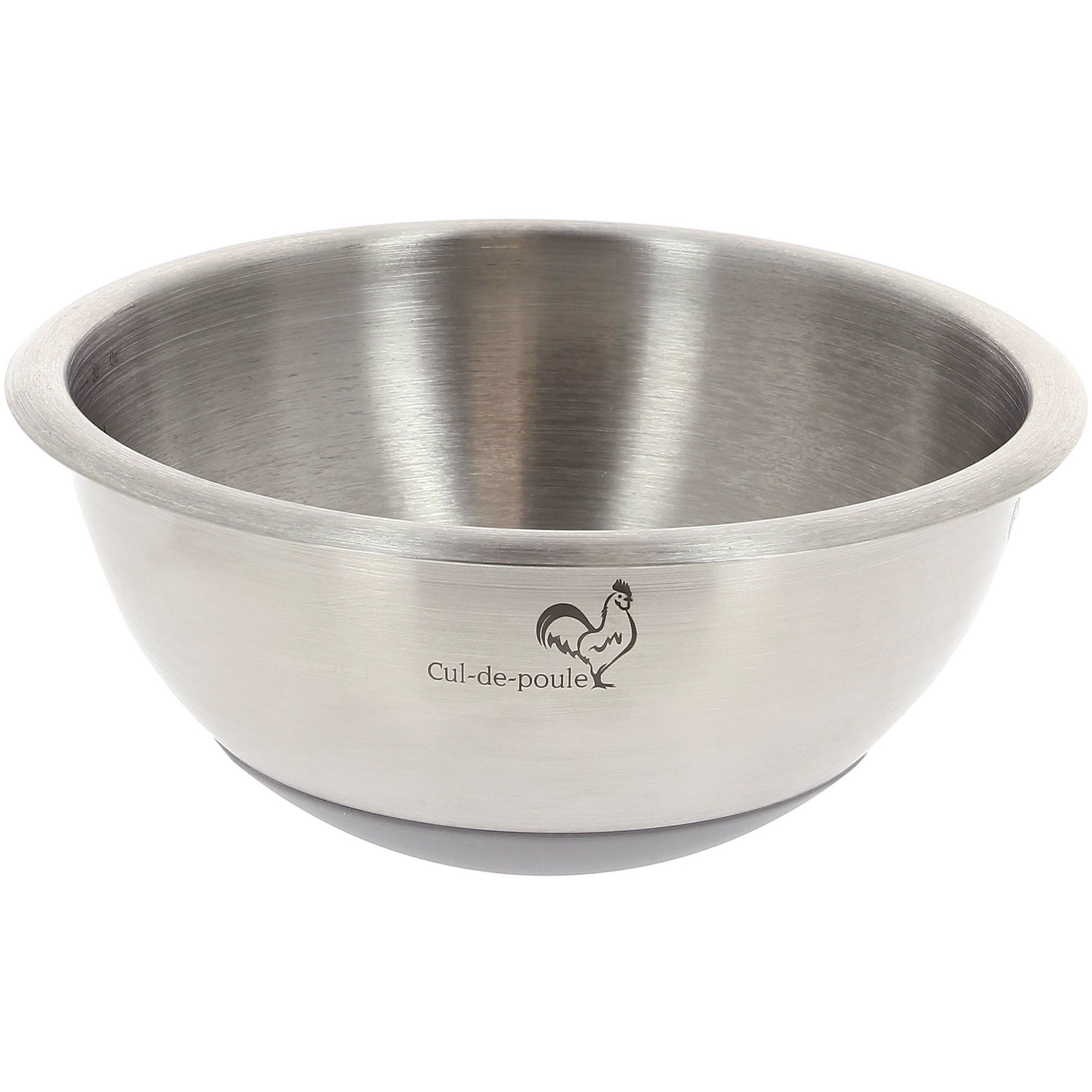 Skål rustfrit stål/silikone 20 cm/2,1L