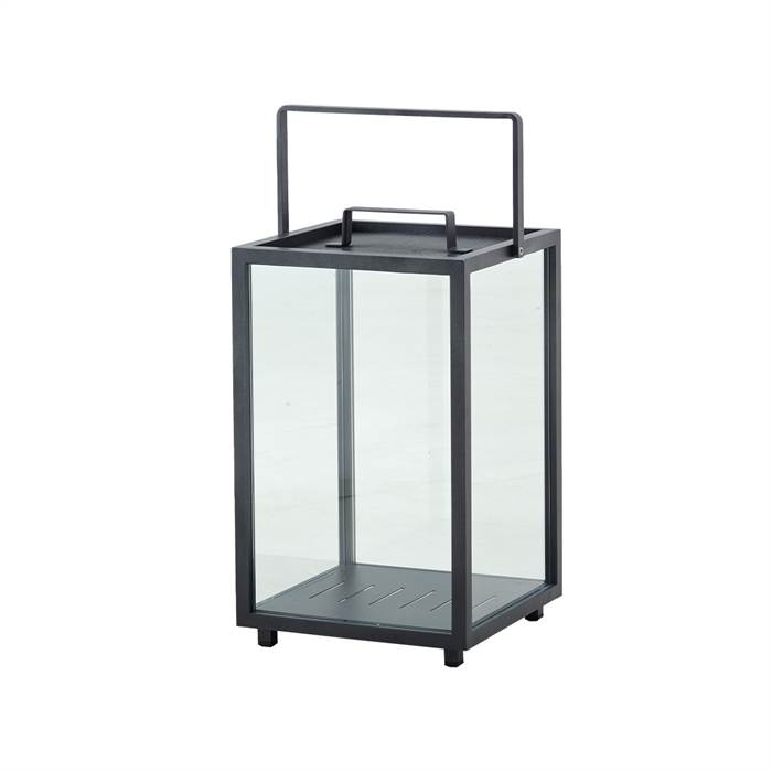 Cane-Line Lighthouse lanterne - Stor - H: 54 cm - Lava grey