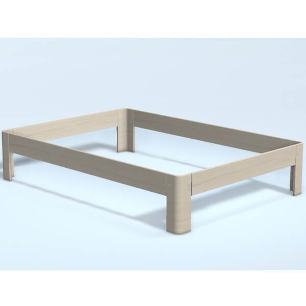 Auping Auronde soft white oak - 120x200 cm. - Mellem model