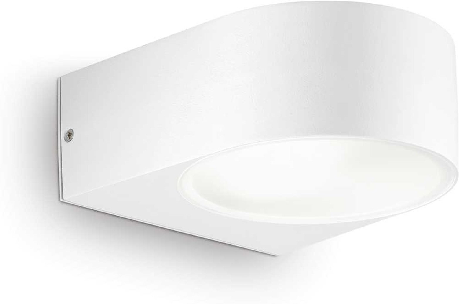 Iko, Udendørs væglampe, E27 max 1 x 60W, E27, hvid, metal, L140xH70xB190mm