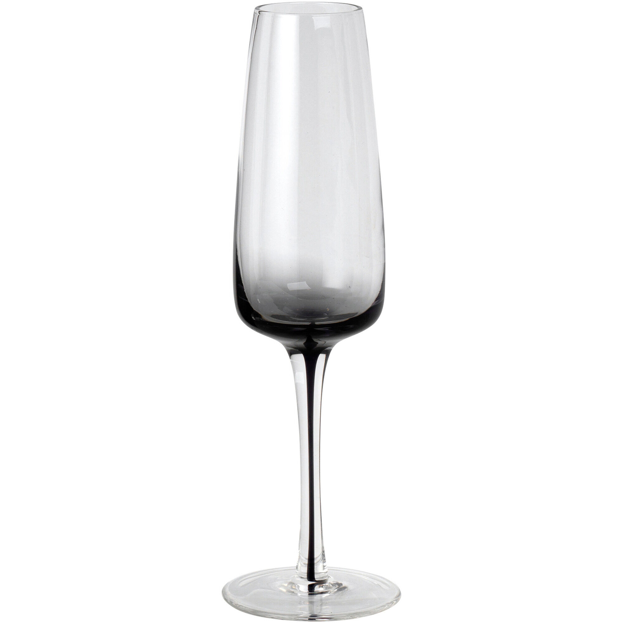 'Smoke' Mundblæst champagneglas