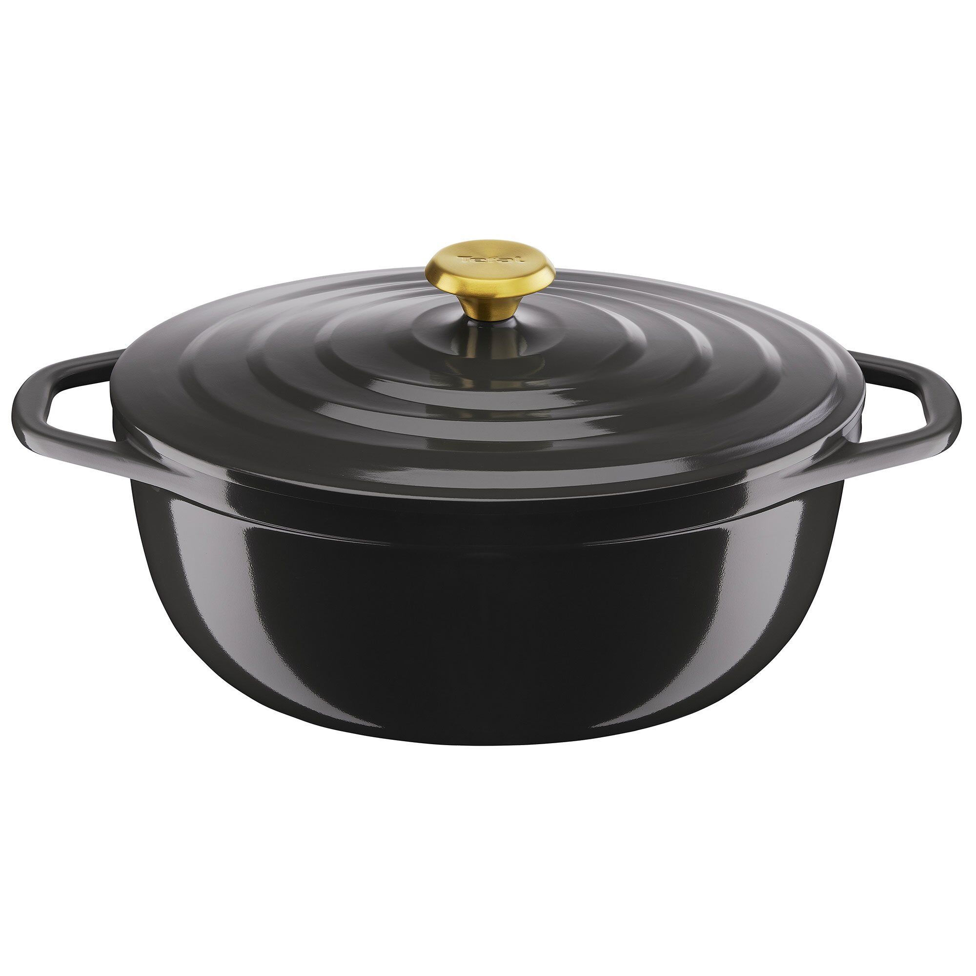 Air oval gryde, 5,7 liter, 30 cm, grå