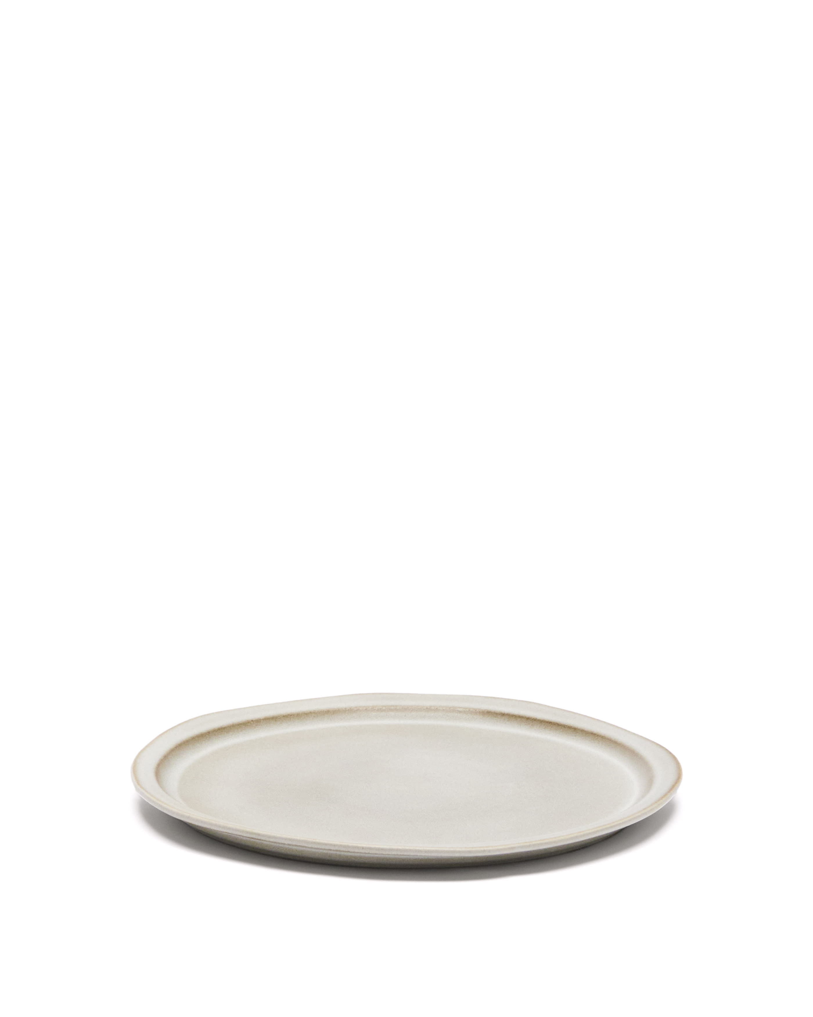 KAVE HOME Coval flad tallerken, rund - beige keramik (Ø28)