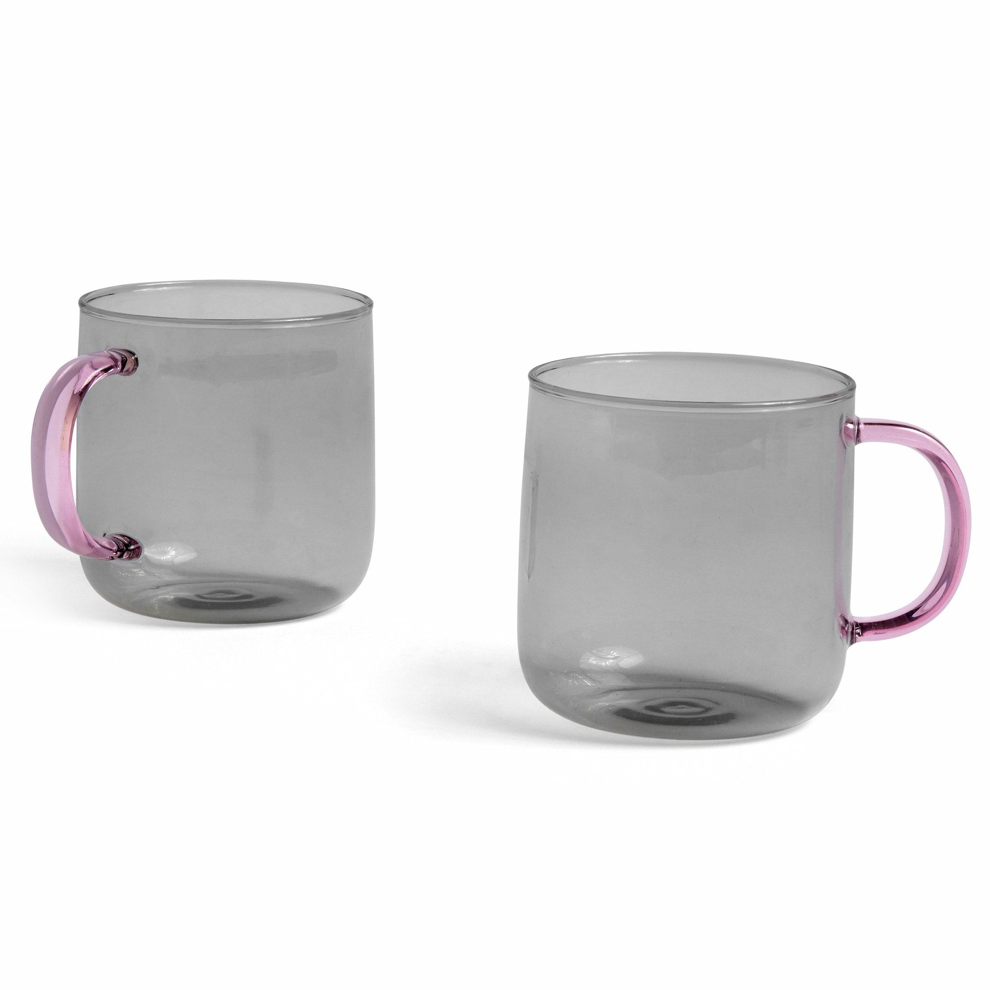 Borosilicate krus, 2-pak, lysgrå