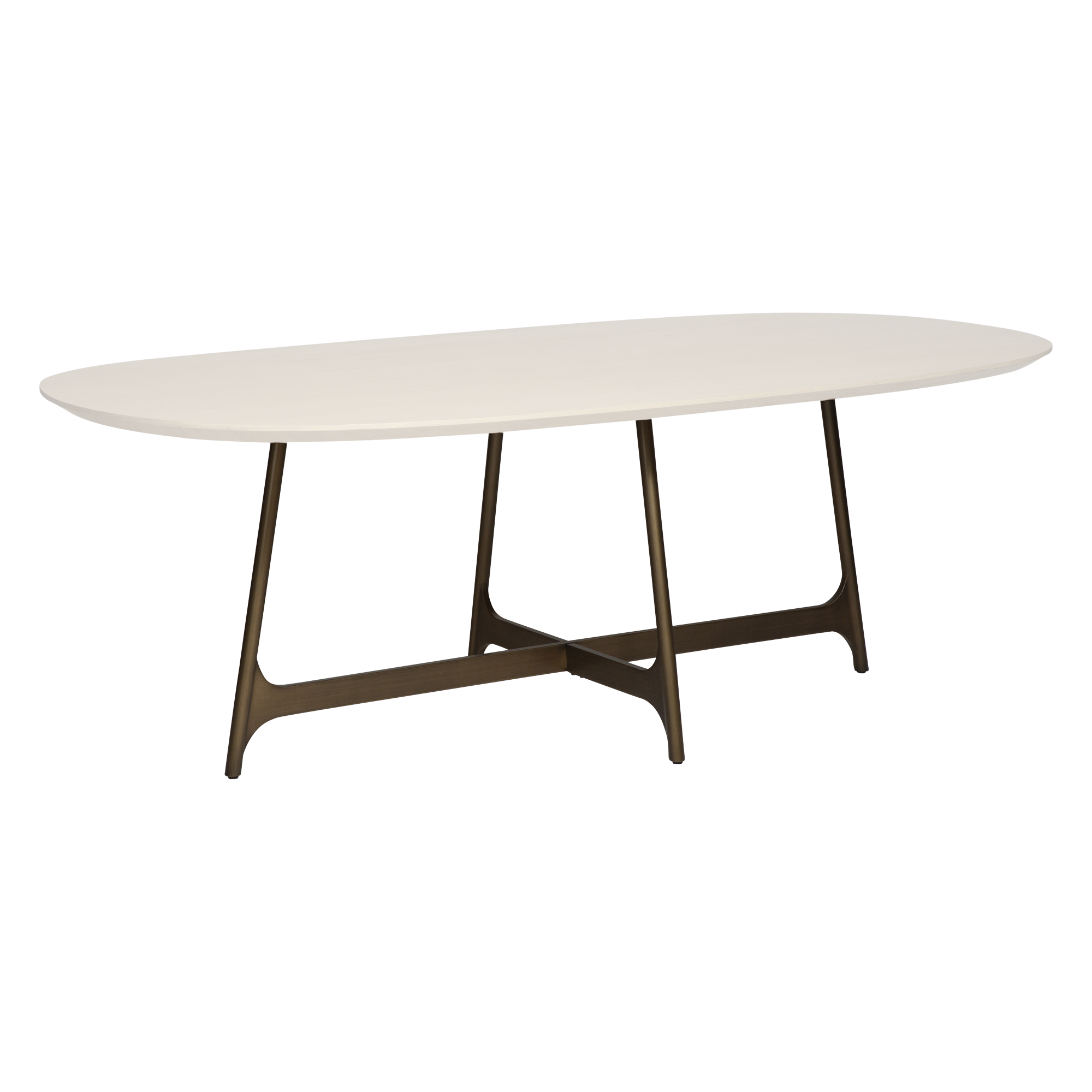 DAN-FORM OOID Bordben Antik messing